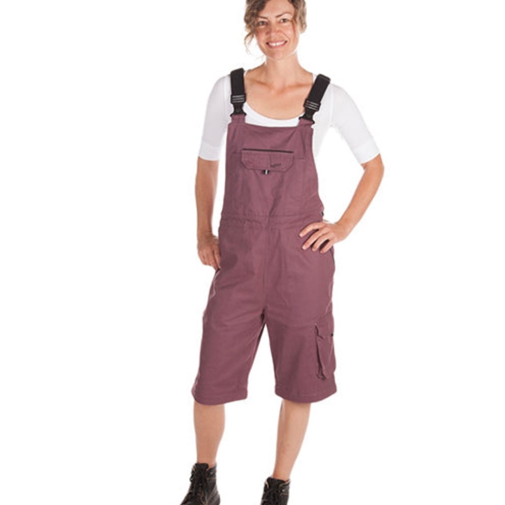 Rosie’s workwear classic overalls in eggplant